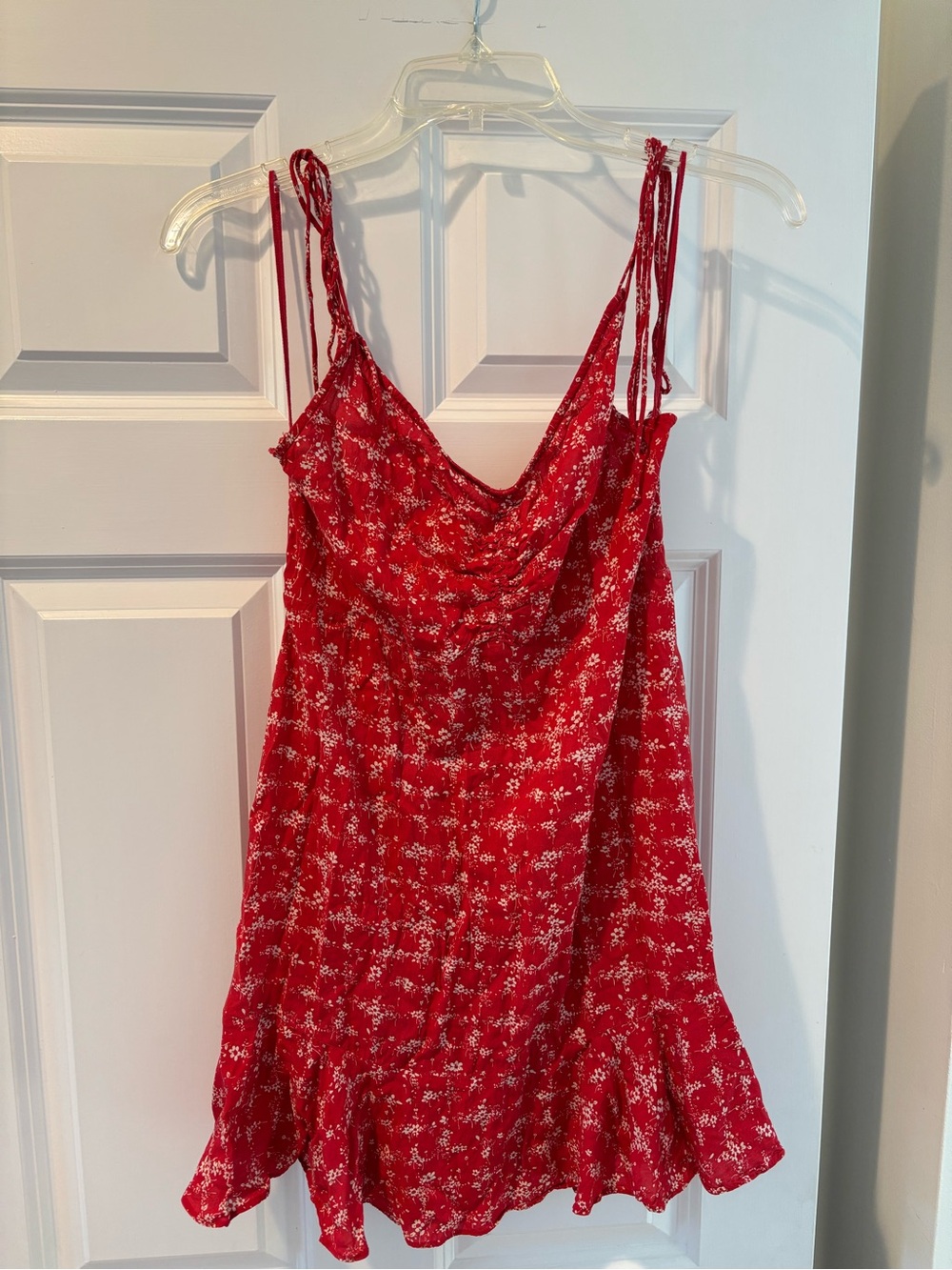 Intimately Free People Red Floral mini Dress